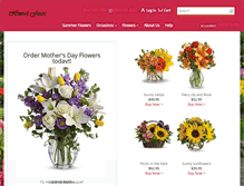 Tablet Screenshot of huntersflorist.com